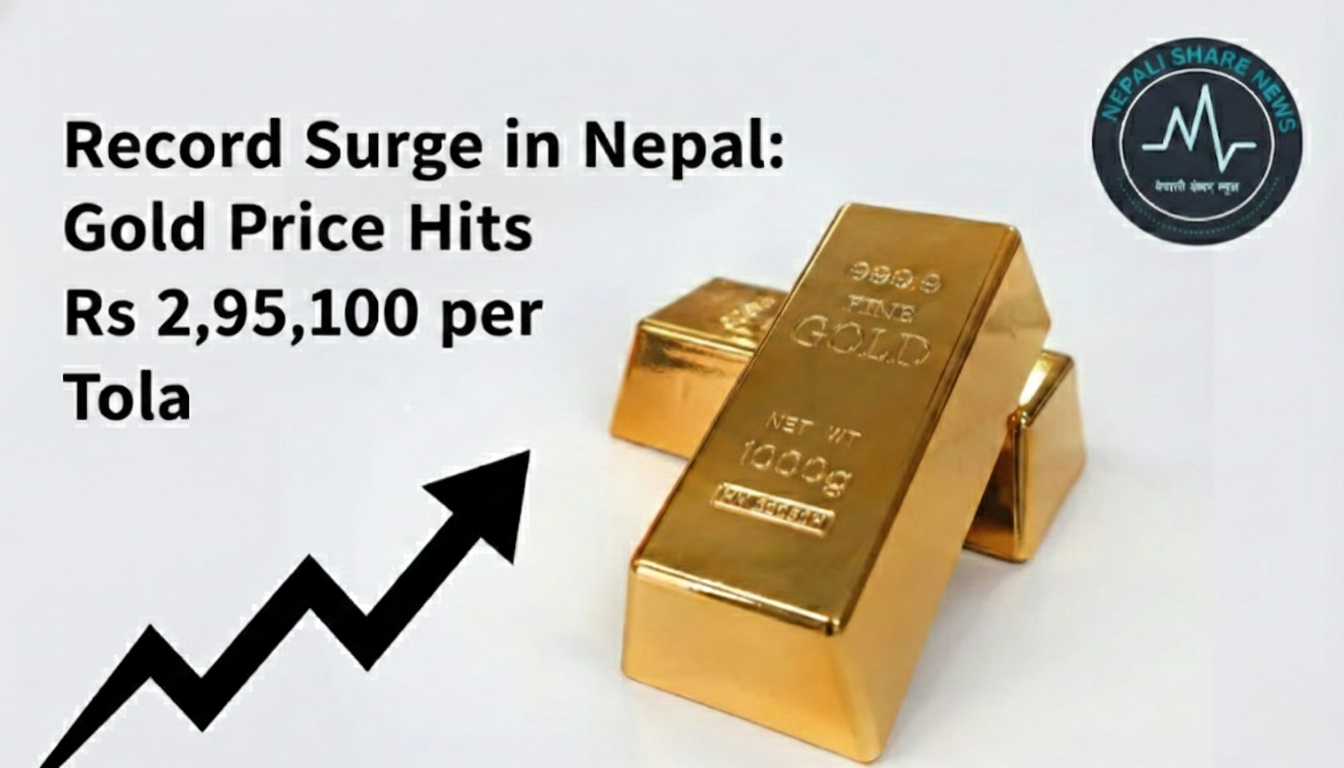 सुनको मूल्यमा ऐतिहासिक उछाल: एकैदिन तोलामा १० हजार ४ सयले बढ्यो