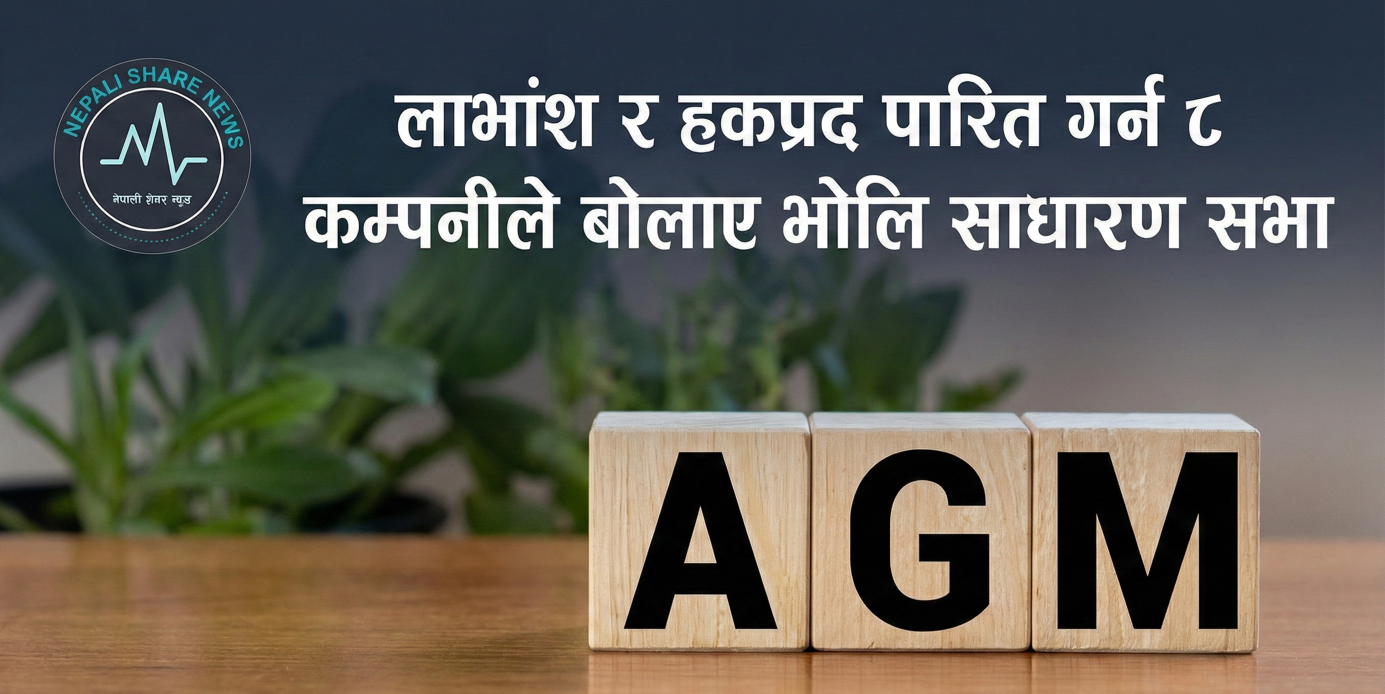 लाभांश र हकप्रद पारित गर्न ८ कम्पनीले बोलाए भोलि साधारण सभा
